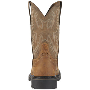 ARIAT SIERRA WIDE PULL ON SOFT TOE SQUARE TOE WORK BOOT