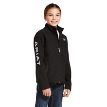 Load image into Gallery viewer, ARIAT KID&#39;S  NEW TEAM SOFTSHELL JACKET BLACK