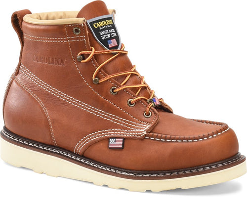CAROLINA MNS 6 INCH PREMIUM SOFT TOE MOC TOE WEDGE WORK BOOT